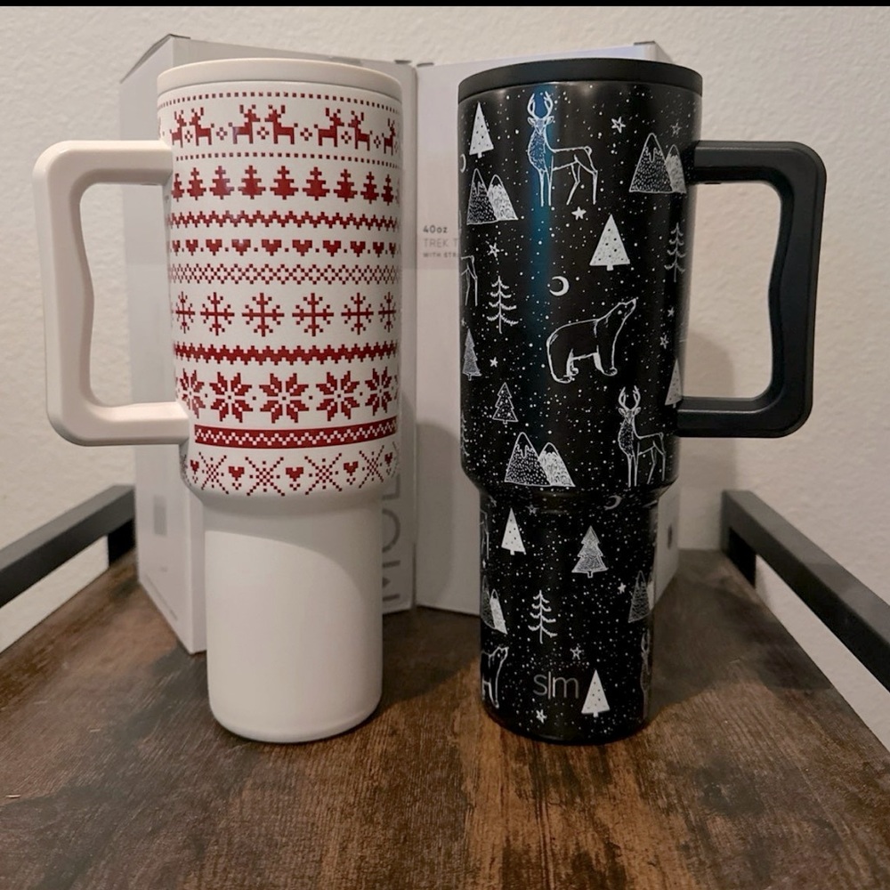 40oz Simple Modern Christmas Trek Tumblers.